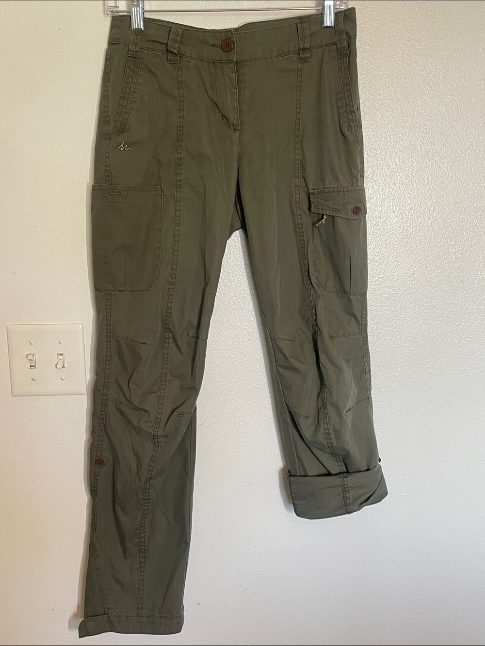 Quechua Olive Utility Cargo Joggers